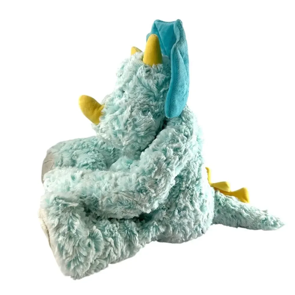 DEMDACO Heartful Hugs Triceratops Weighted Plush Dinosaur 20” Turquoise Sensory